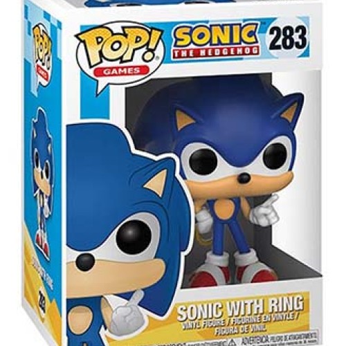 POP! : Games: SONIC WITH RING  BY FUNKO (283)